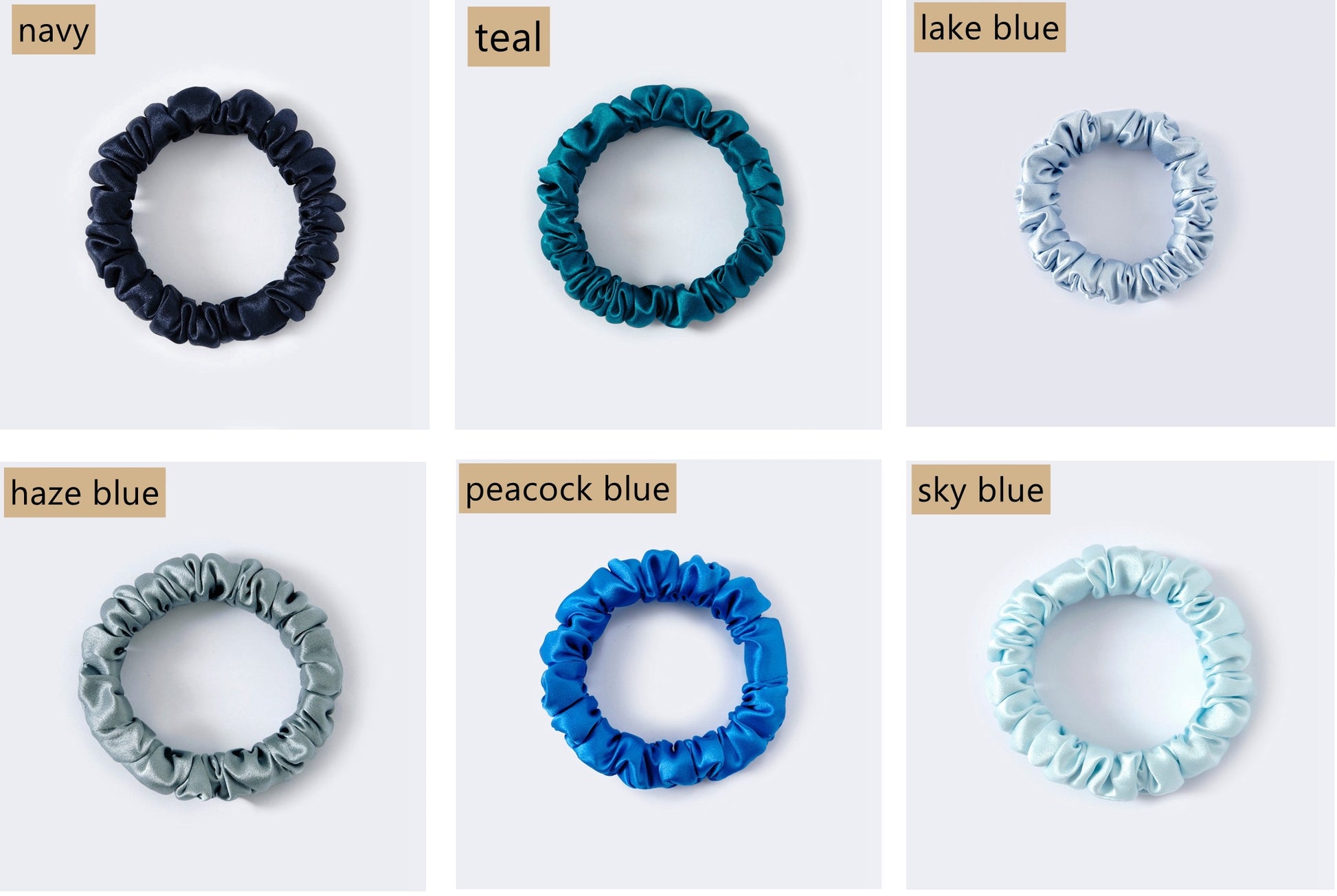 30Momme 100% Silk Scrunchies - Awulook