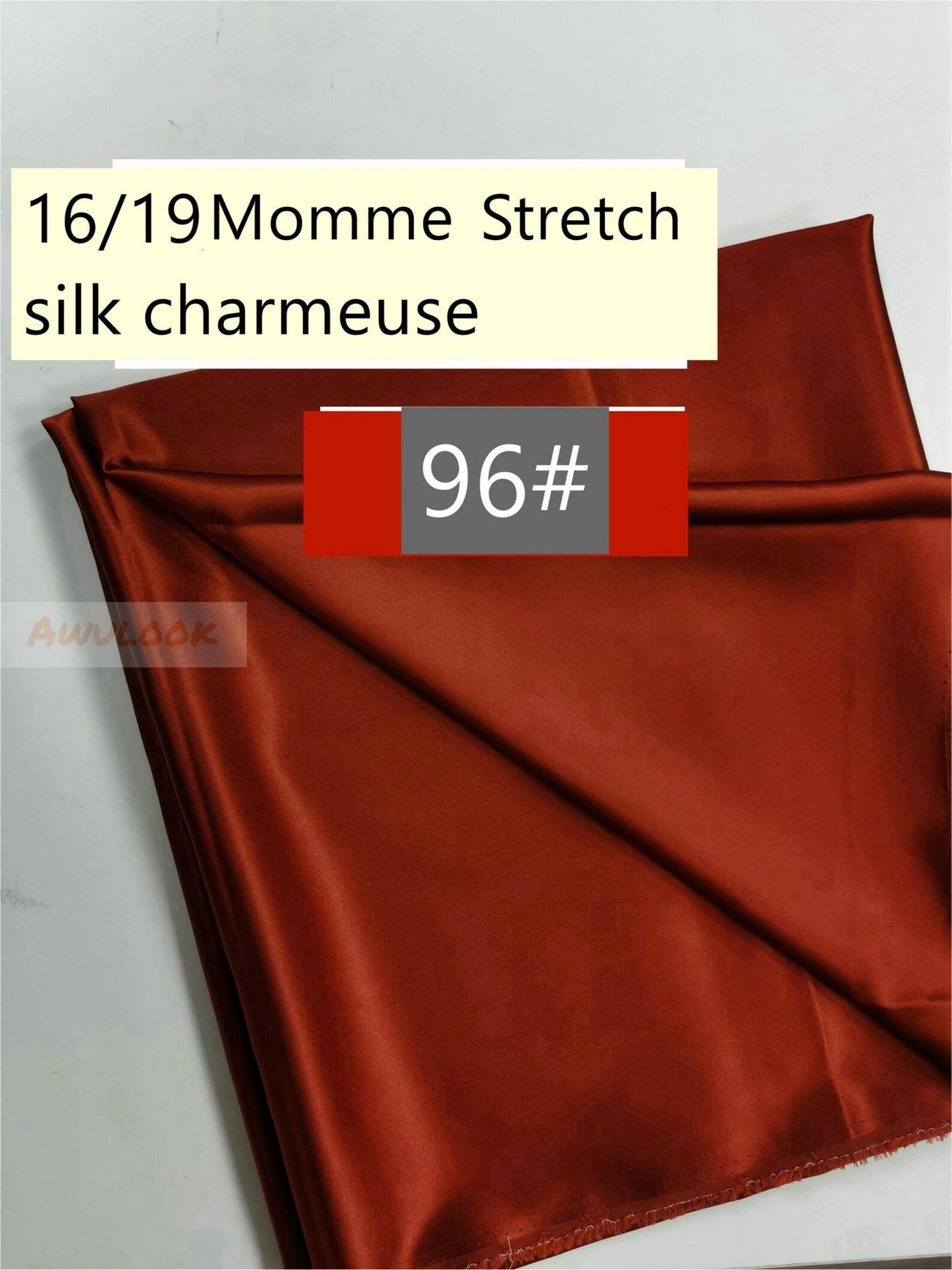 16/19Momme Stretch Silk Charmeuse| Width 140cm/55" - Awulook