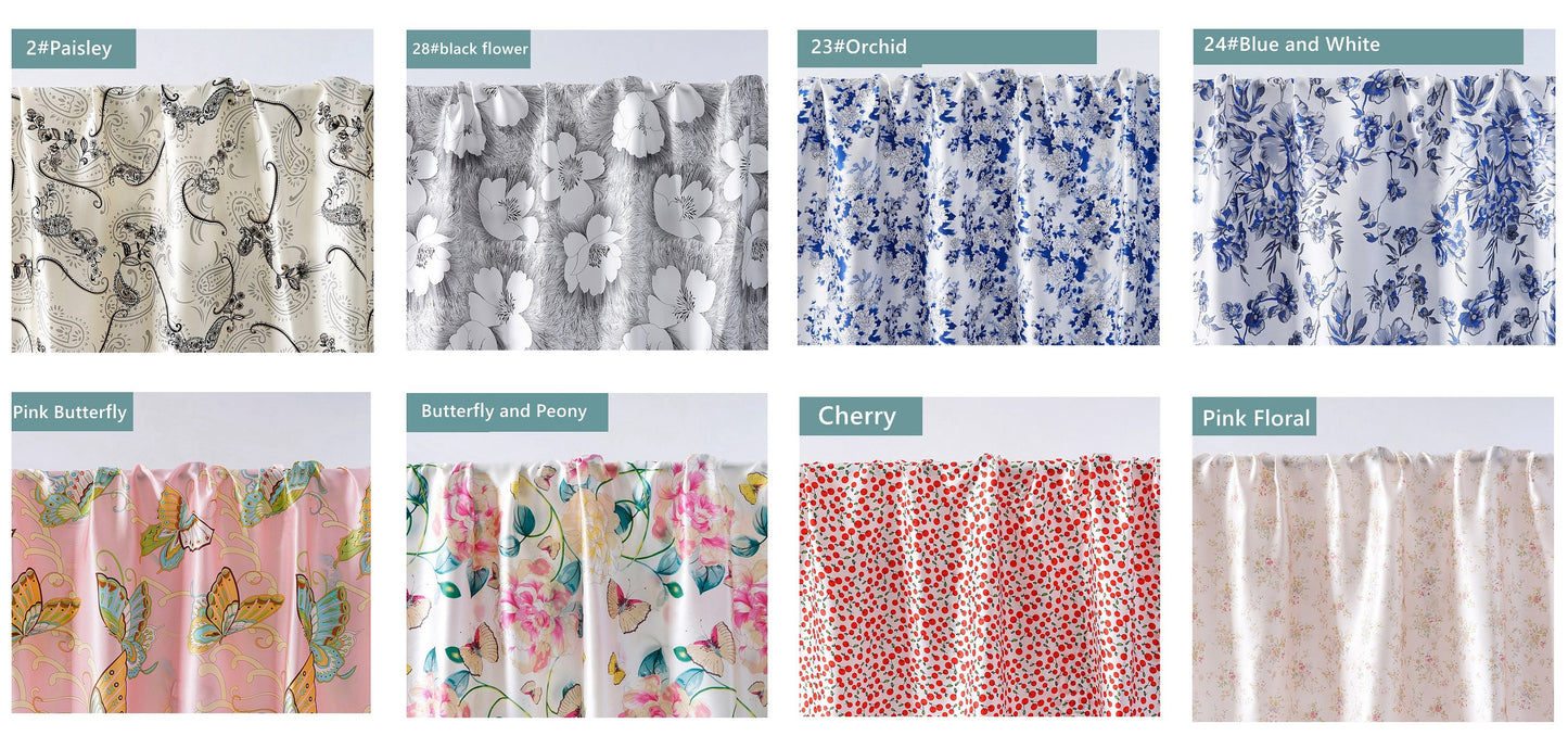 Floral Print Mulberry Silk Pillowcases - Awulook