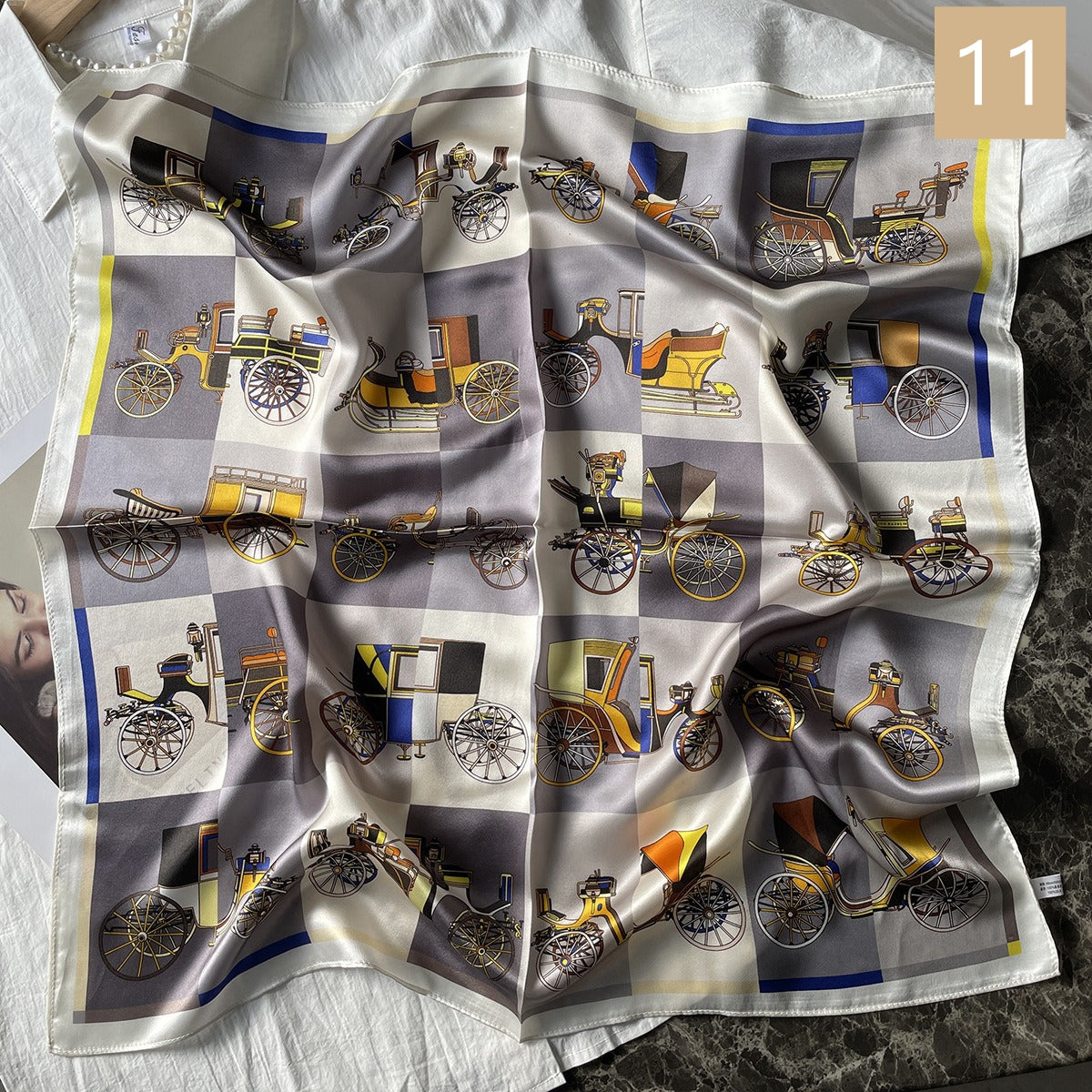 70cm Square Silk Scarves