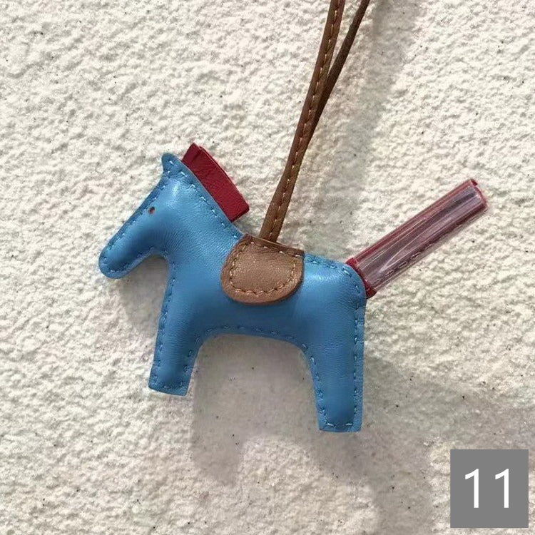 Lambskin Leather Bag Charm, Mini Horse