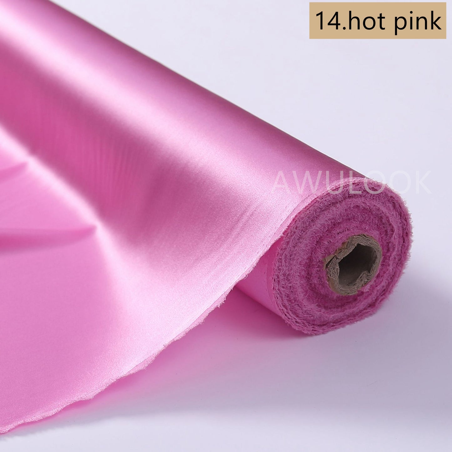 19Momme Stretch Silk Charmeuse, Width 140cm/55" - Awulook