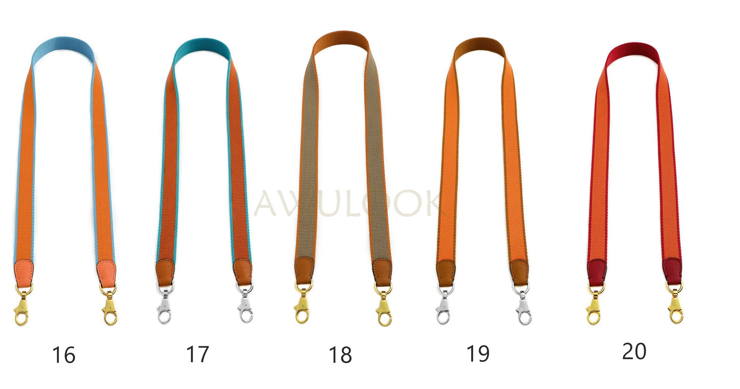 Customized 1"/25mm Canvas bag strap, Bi-colors