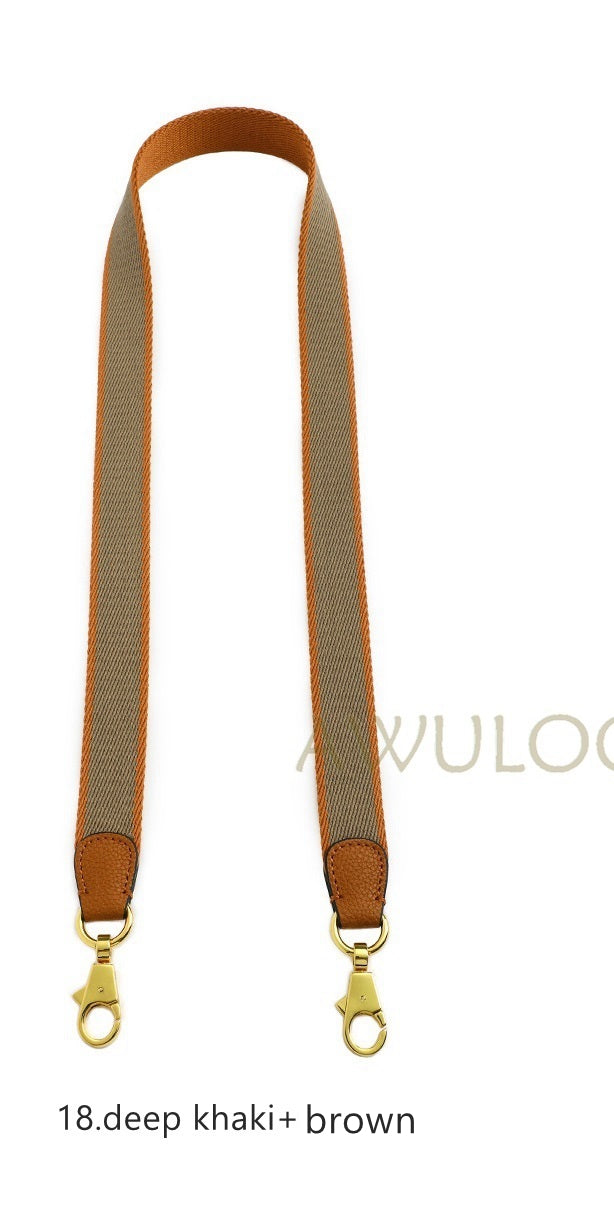 Customized 1"/25mm Canvas bag strap, Bi-colors