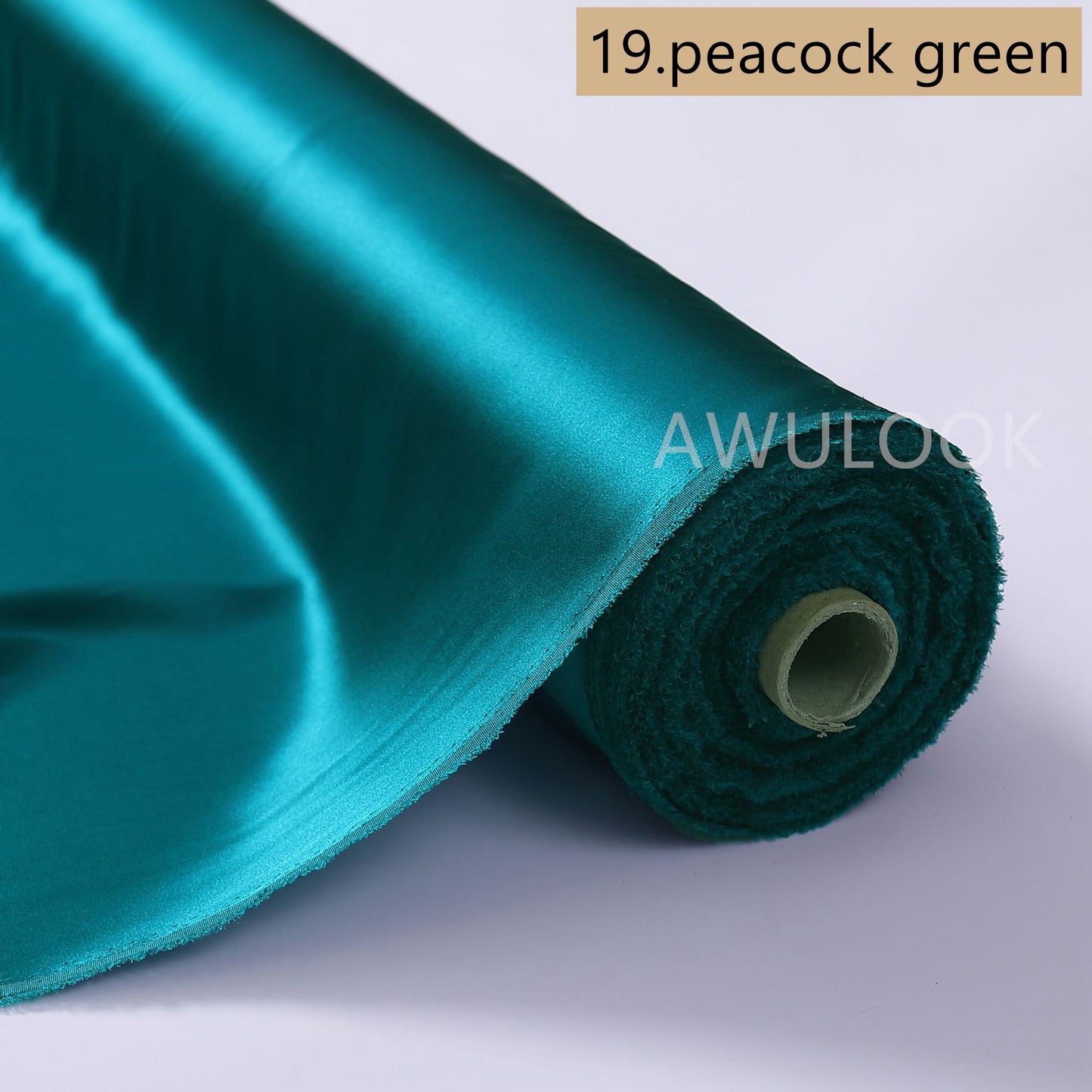 19Momme Stretch Silk Charmeuse, Width 140cm/55" - Awulook