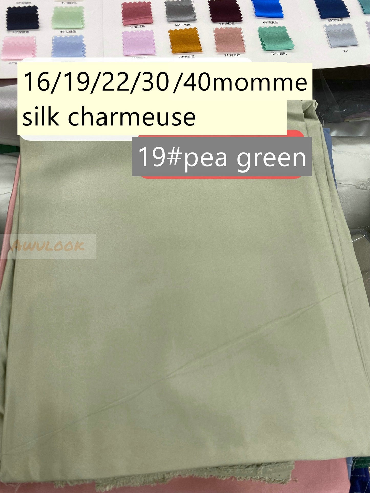 40Momme Heavy Silk Charmeuse, Width 114cm/45"