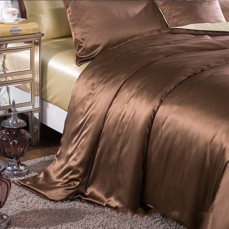 19Momme Seamless Luxury Silk Bedding Set4 - Awulook