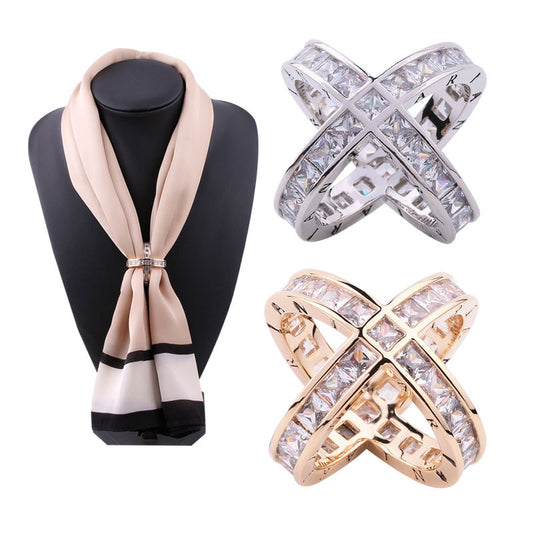 Genuine 18K gold/platinum plated Scarf rings