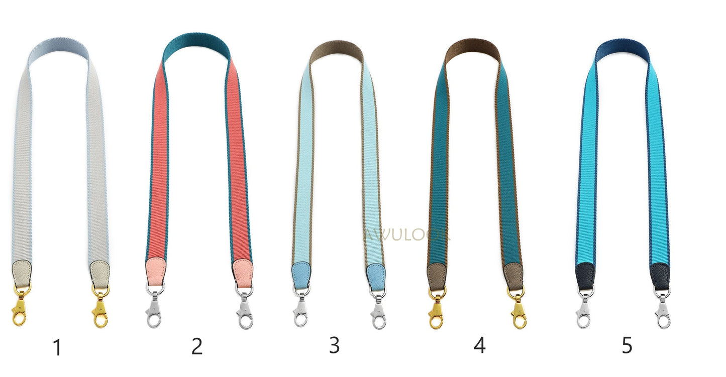 Customized 1"/25mm Canvas bag strap, Bi-colors