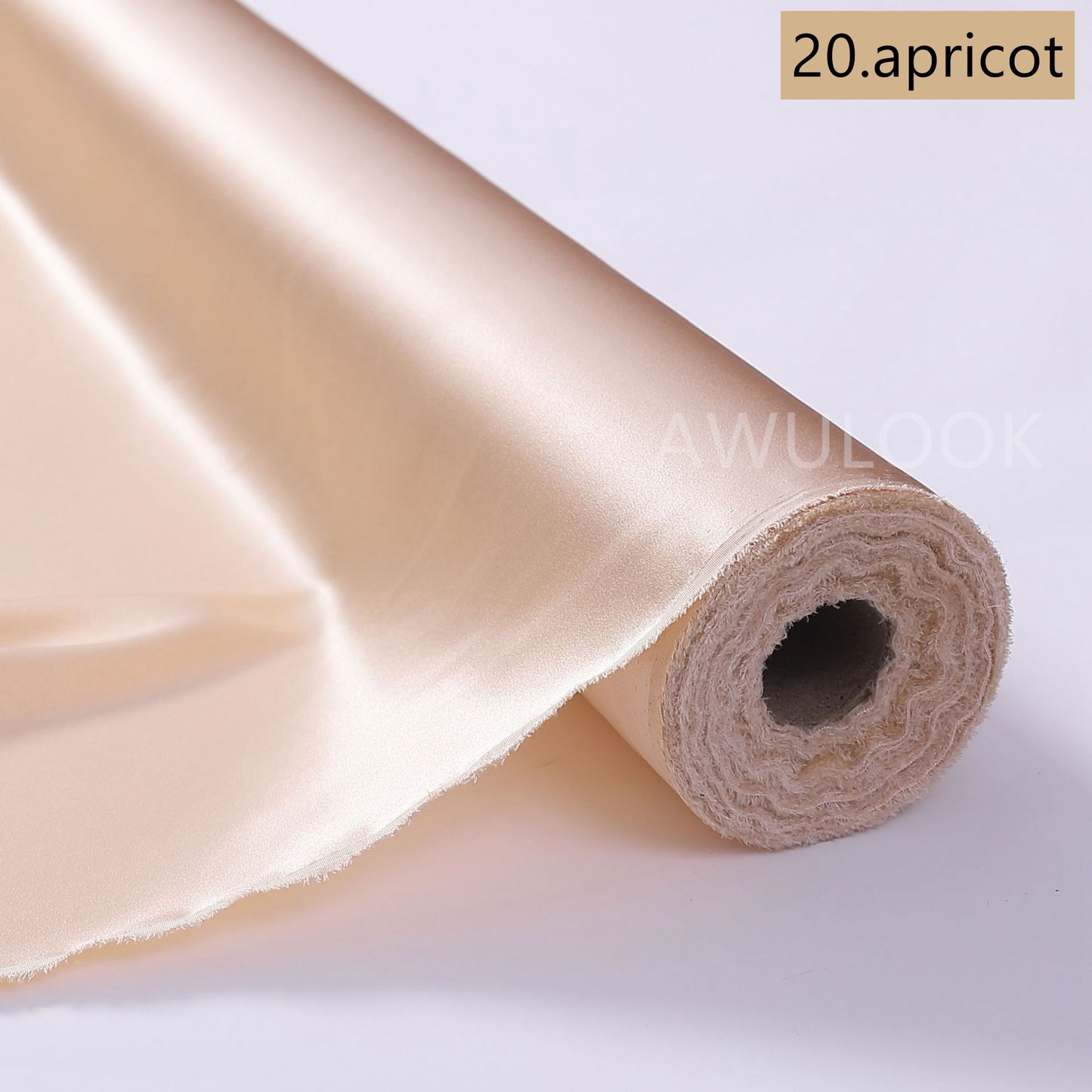 19Momme Stretch Silk Charmeuse, Width 140cm/55" - Awulook