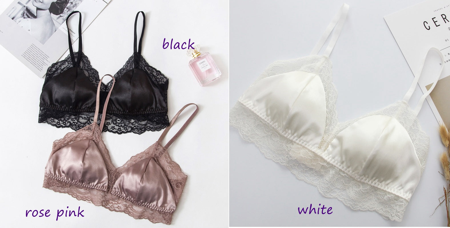 French Style Silk Lace bra/Pantie - Awulook