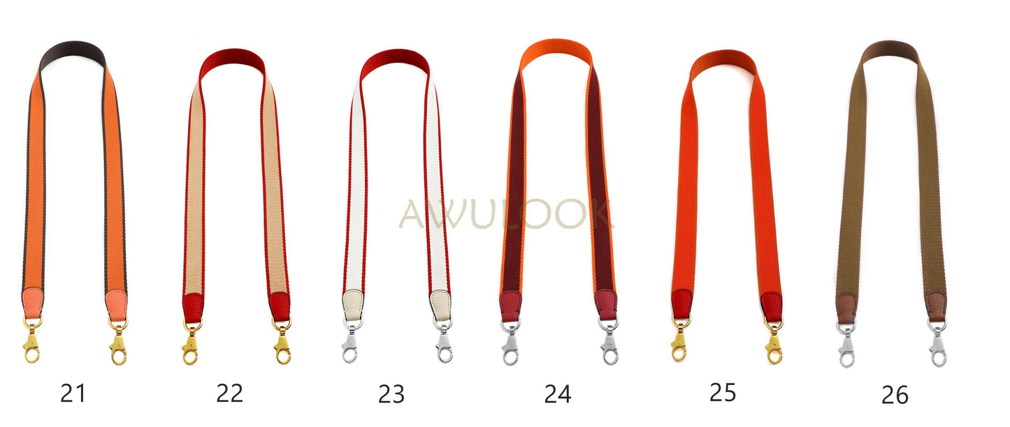 Customized 1"/25mm Canvas bag strap, Bi-colors