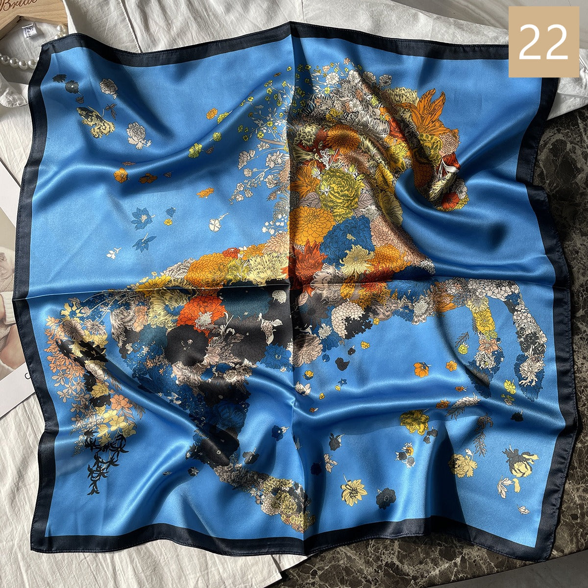 70cm Square Silk Scarves