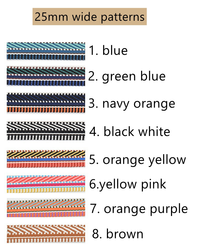 Customized 1"/25mm Sangle bag strap, Multi patterns