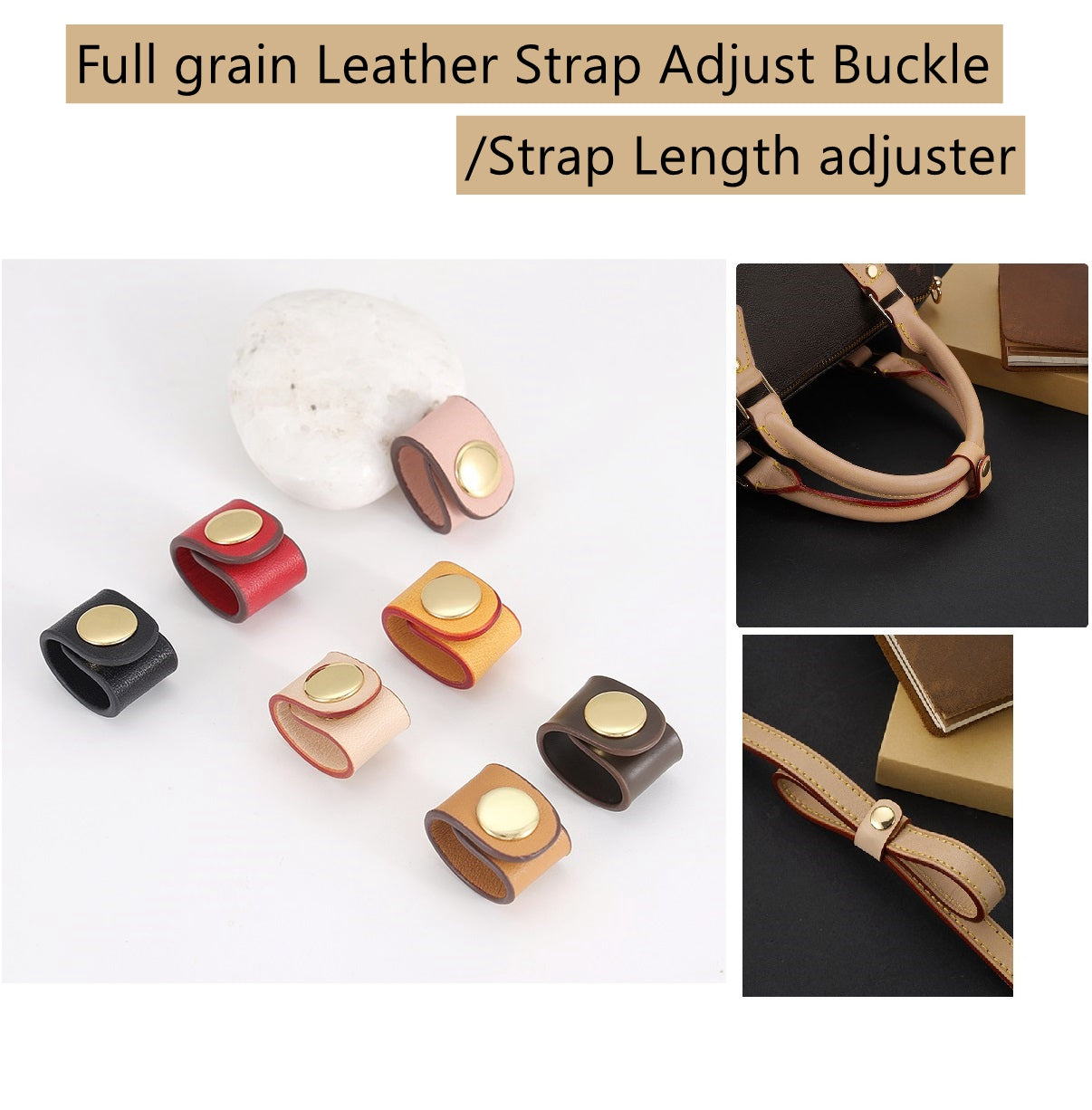 Boucle de réglage du bracelet en cuir/ajusteur de longueur du bracelet