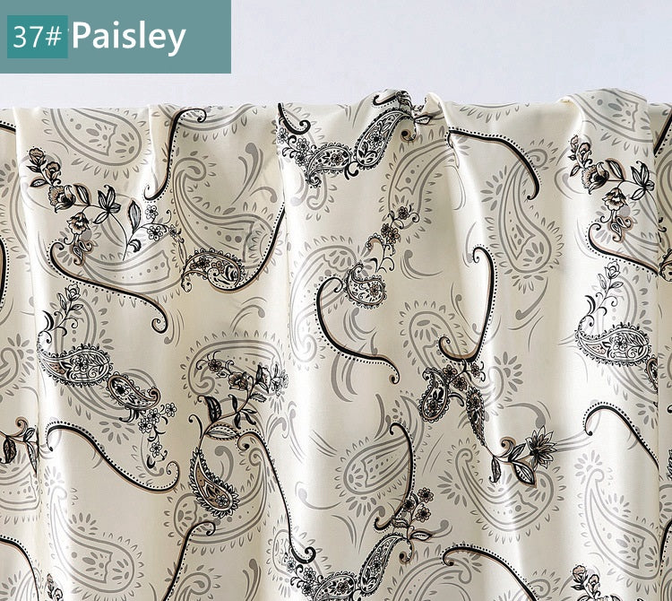 Printed Mulberry Silk Charmeuse Fabric