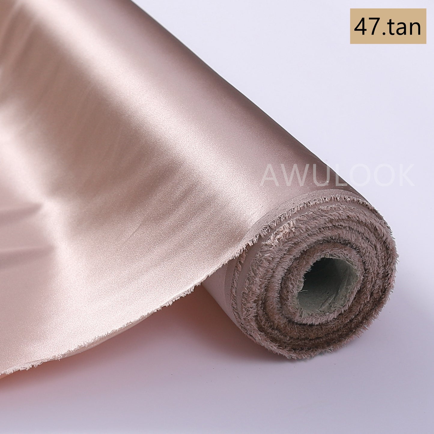 19Momme Stretch Silk Charmeuse, Width 140cm/55" - Awulook