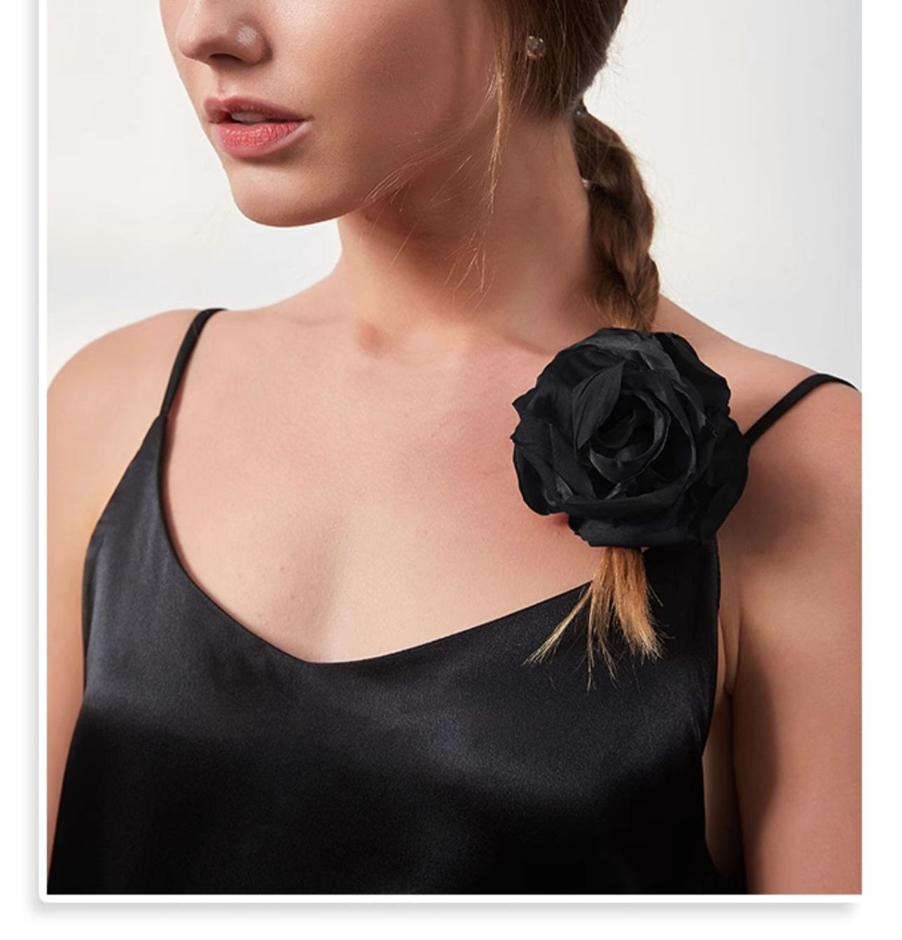 Silk Rose Scrunchie