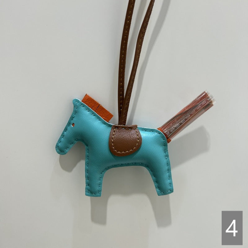 Lambskin Leather Bag Charm, Mini Horse