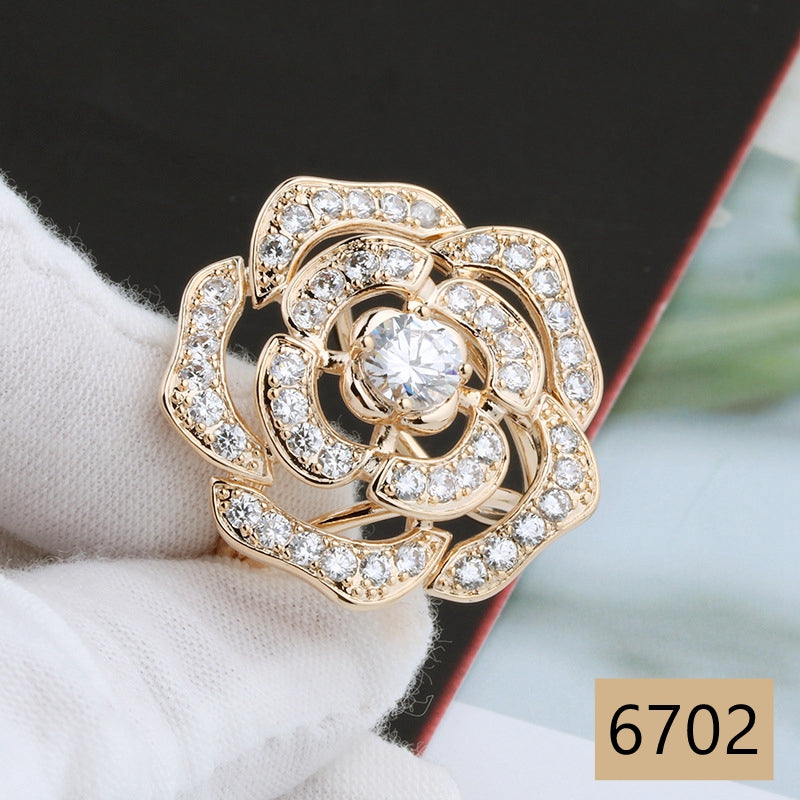 Genuine 18K gold/platinum plated Scarf rings, Pearl