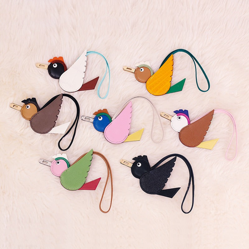 Birdy Charm, Epsom, Ostrich or Crocodile leather