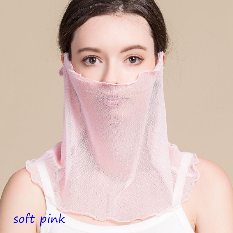 Silk Mask Scarf, Neck Gaiter, UV Protection