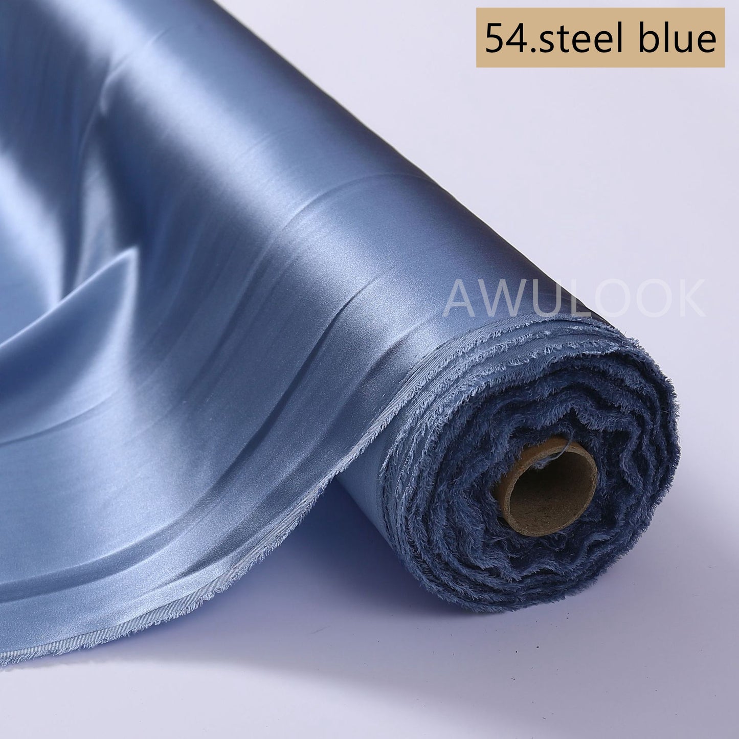 19Momme Stretch Silk Charmeuse, Width 140cm/55" - Awulook