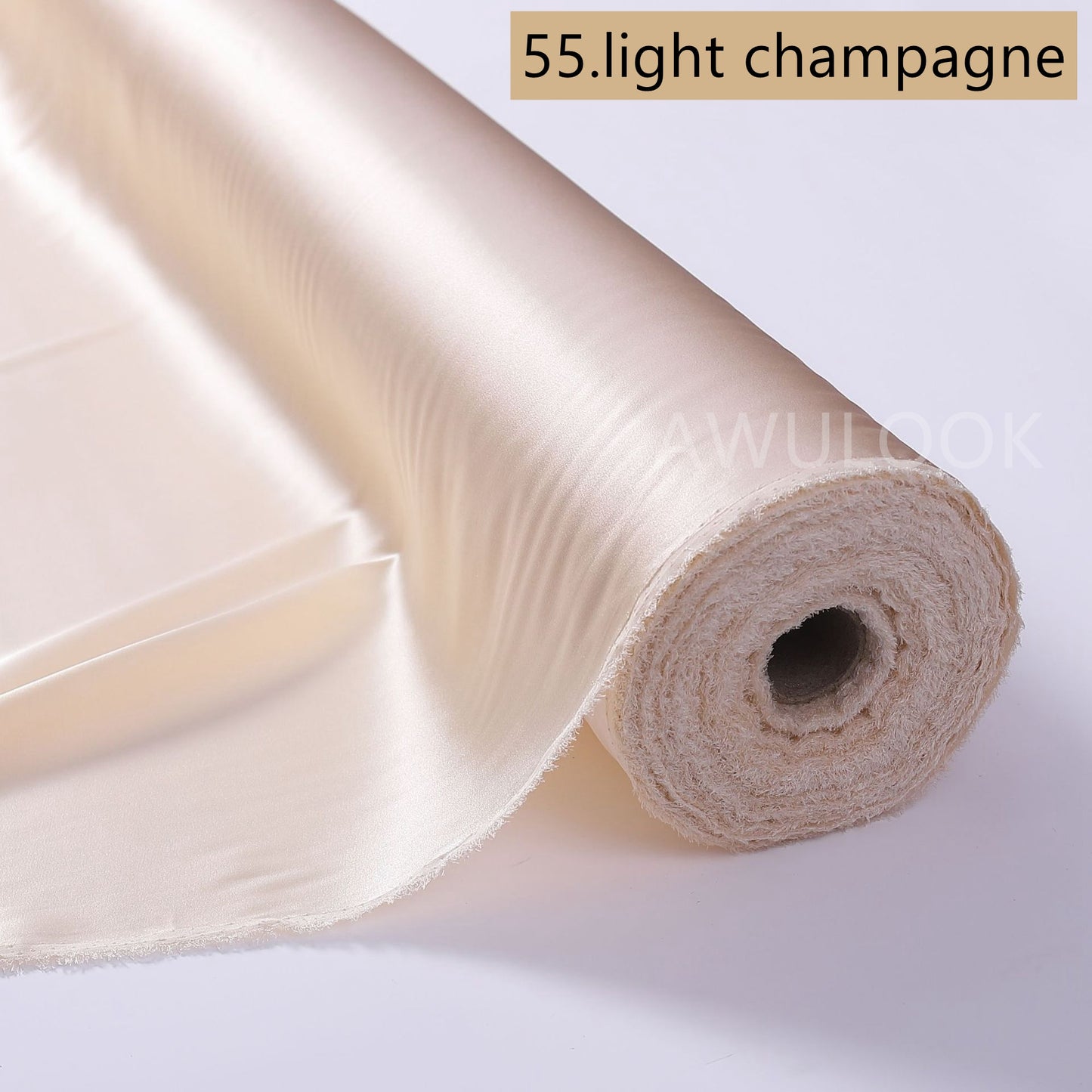 19Momme Stretch Silk Charmeuse, Width 140cm/55" - Awulook