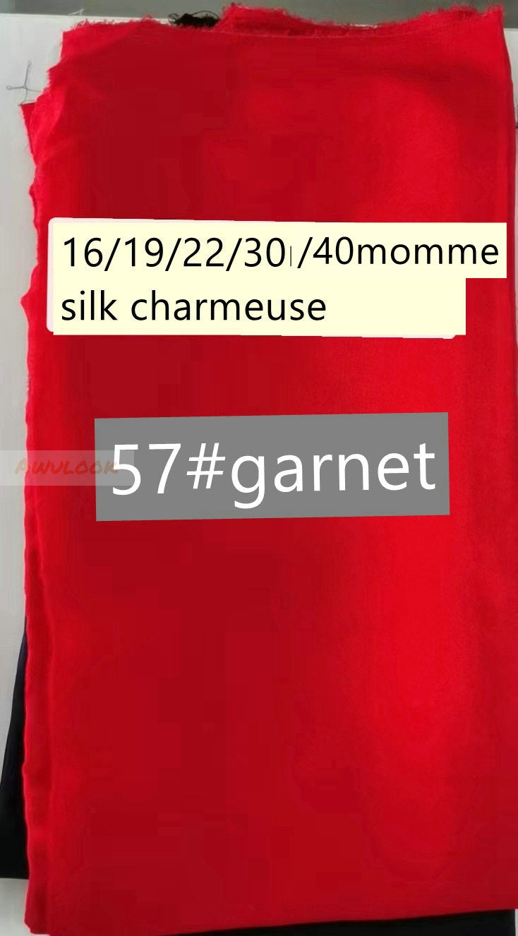 Charmeuse en soie épaisse 40Momme, largeur 114 cm/45"