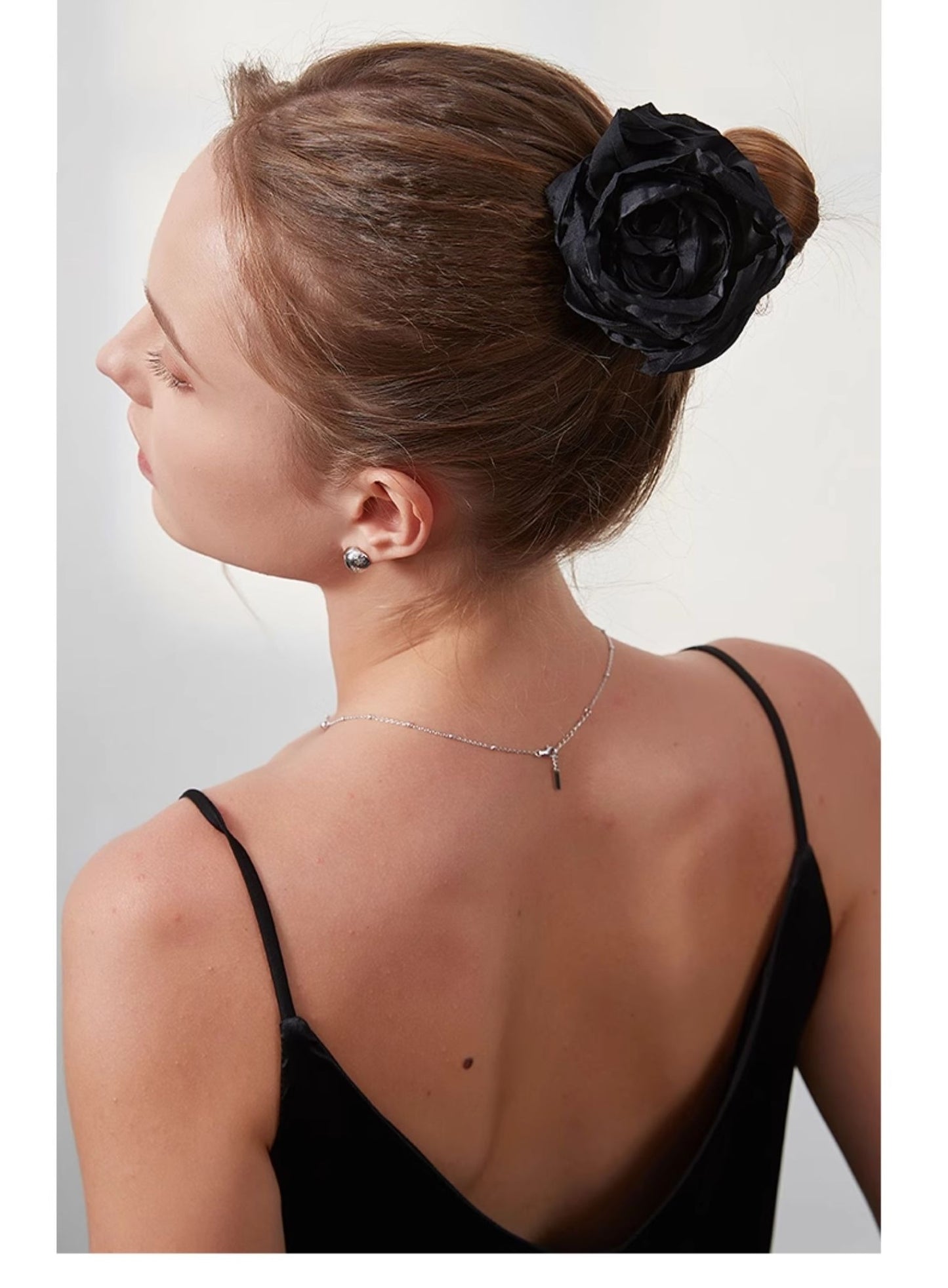 Silk Rose Scrunchie