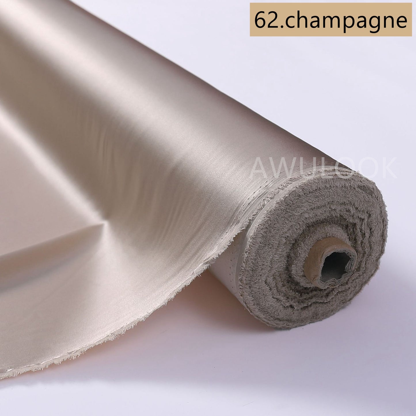 19Momme Stretch Silk Charmeuse, Width 140cm/55" - Awulook