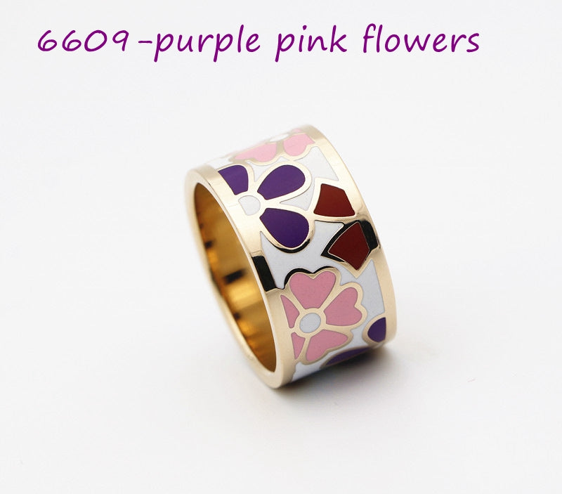 Color Enamel Scarf Rings, 30 colors+