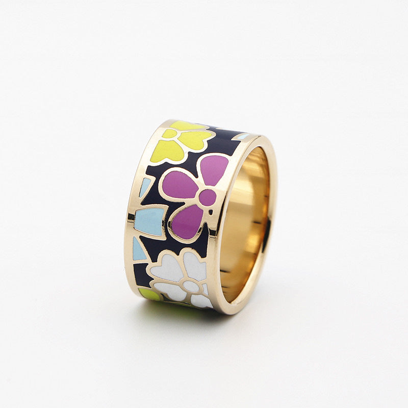 Color Enamel Scarf Rings, 30 colors+