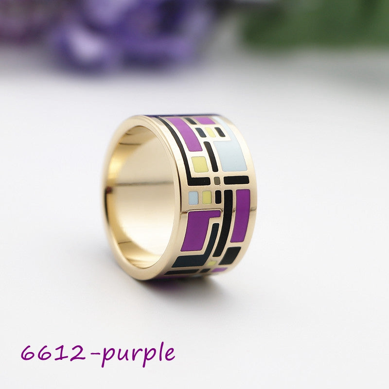 Color Enamel Scarf Rings, 30 colors+