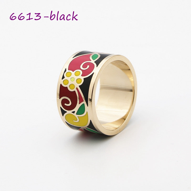 Color Enamel Scarf Rings, 30 colors+