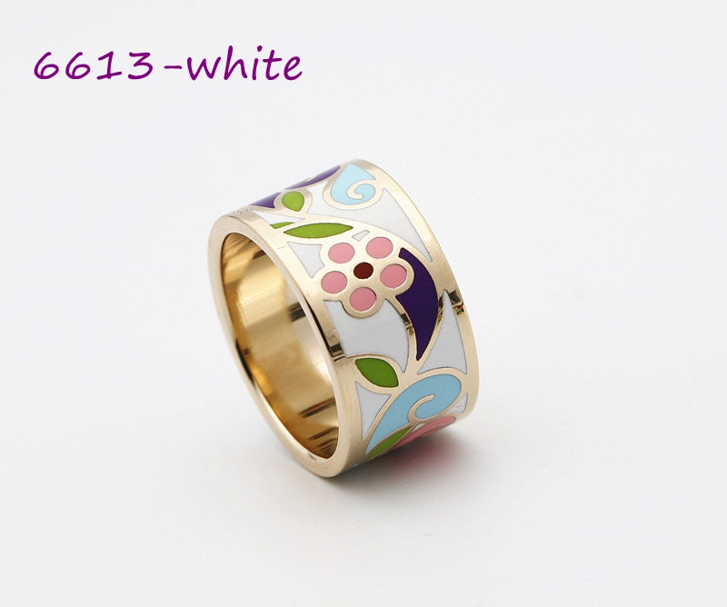 Color Enamel Scarf Rings, 30 colors+