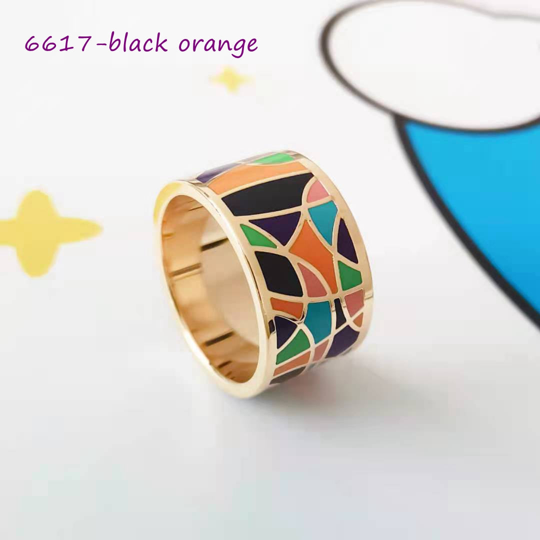 Color Enamel Scarf Rings, 30 colors+