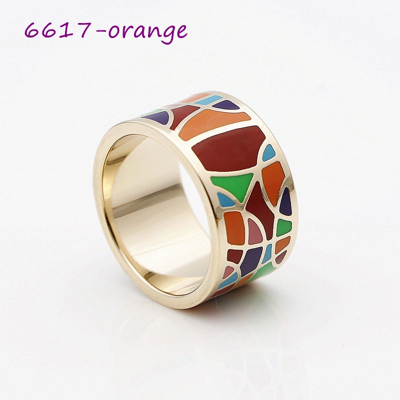 Color Enamel Scarf Rings, 30 colors+