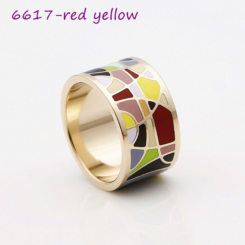 Color Enamel Scarf Rings, 30 colors+