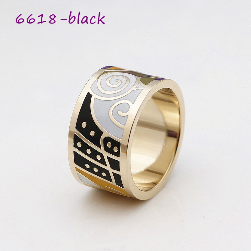 Color Enamel Scarf Rings, 30 colors+