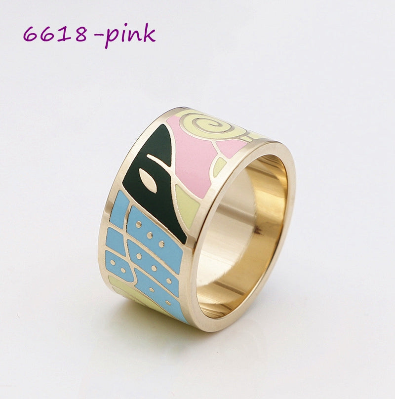 Color Enamel Scarf Rings, 30 colors+