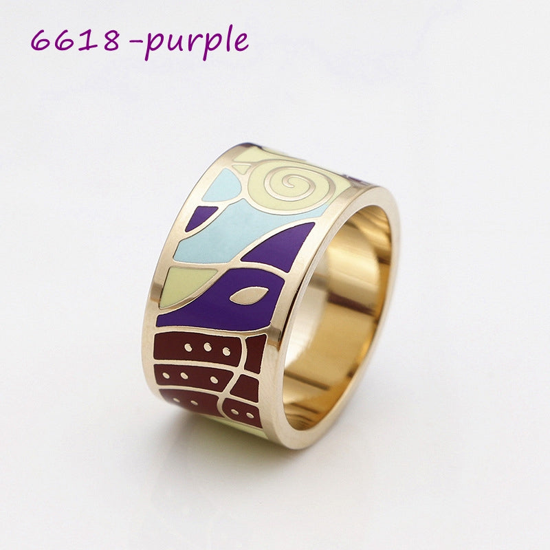 Color Enamel Scarf Rings, 30 colors+