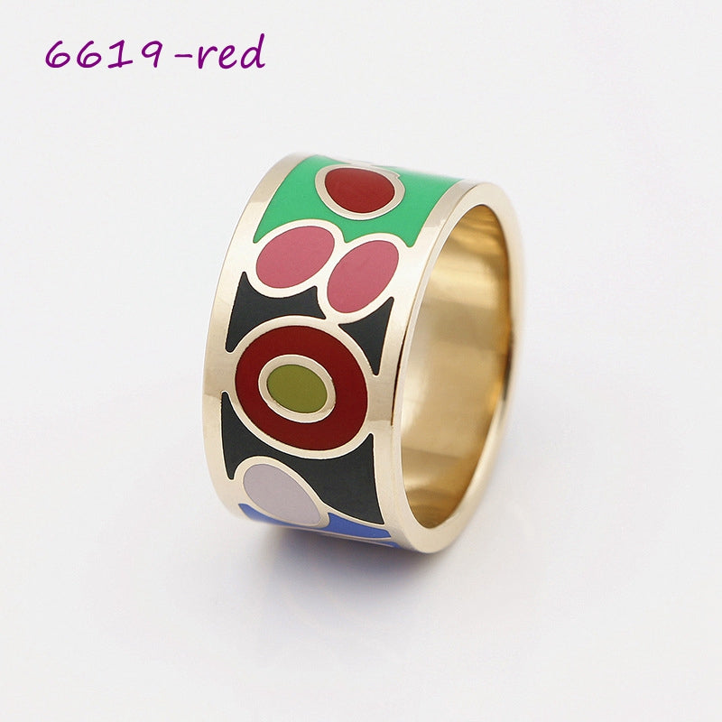 Color Enamel Scarf Rings, 30 colors+