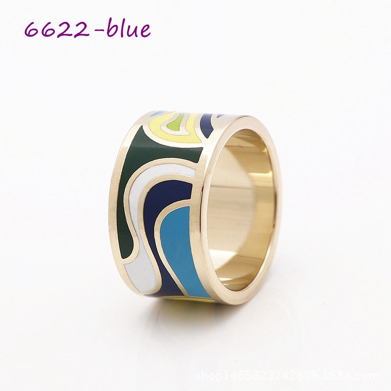 Color Enamel Scarf Rings, 30 colors+