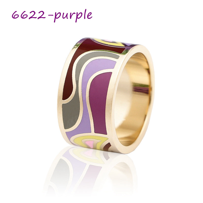 Color Enamel Scarf Rings, 30 colors+