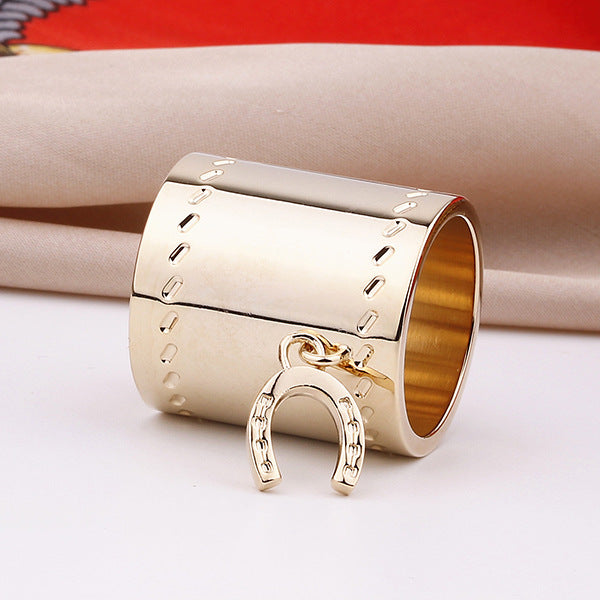 Genuine 18K Gold Plated Scarf Rings