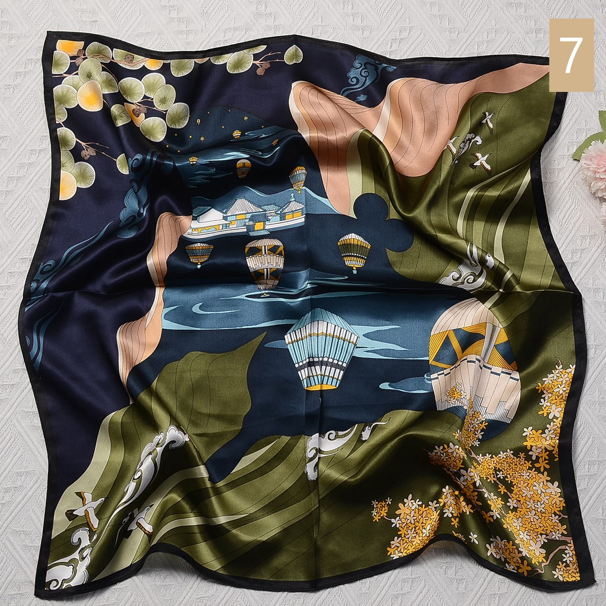 70cm Square Silk Scarves