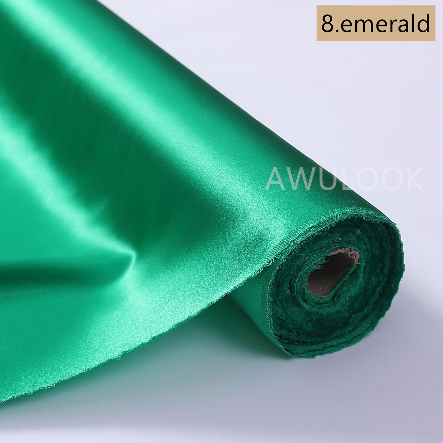 19Momme Stretch Silk Charmeuse, Width 140cm/55" - Awulook