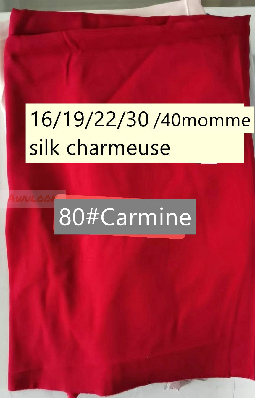 Charmeuse en soie épaisse 40Momme, largeur 114 cm/45"