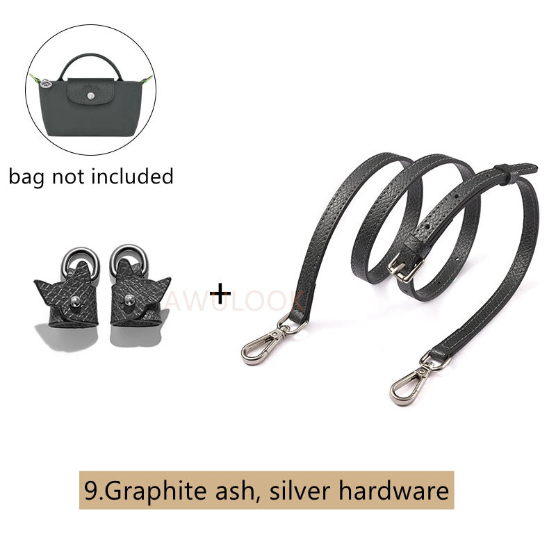 Adjustable Leather Crossbody strap+Conversion Kit for Le Pliage Pouch - Awulook